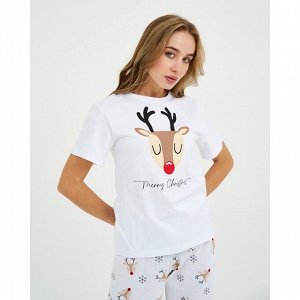 Пижама женская (футболка и брюки) KAFTAN "Deers"