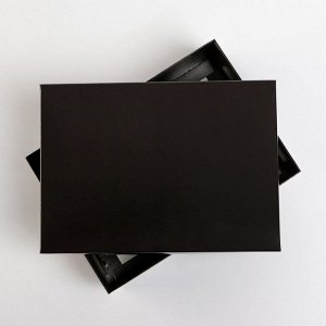 Коробка складная «Черная», 21 х 15 х 7 см