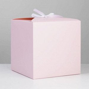 Коробка складная «Розовая», 18 ? 18 ? 18 см
