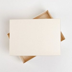 Коробка складная «Бежевая», 21 х 15 х 7 см