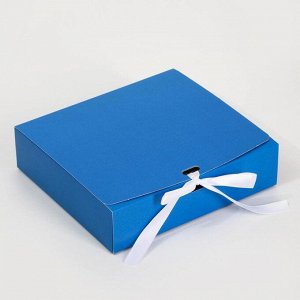 Коробка складная «Синяя», 20 х 18 х 5 см