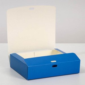 Коробка складная «Синяя», 20 х 18 х 5 см