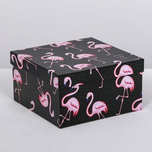 Набор подарочных коробок 3 в 1 «Фламинго», 18 ? 18 ? 10?22 ? 22 ? 12 см