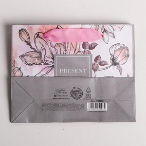 Пакет ламинированный горизонтальный «Present for you», S 15 x 12 x 5,5 см