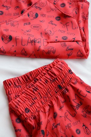 Женская пижама с брюками Hot Story Sex Flame (топ + брюки)