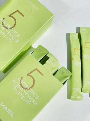 Шампунь с пробиотиками и яблочным уксусом Masil 5 Probiotics Apple Vinergar Shampoo, 8мл