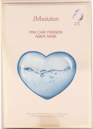JMSolution Гипоалергенная увлажняющая тканевая маска PINK Care Pureness Aqua Mask, 30мл