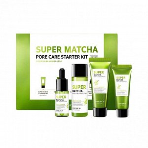 Some By Mi Набор миниатюр для сужения пор с чаем матча Super Matcha Pore Care Starter Kit, 42 мл+42 гр+30 мл+10 мл