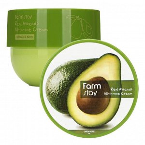 Farm Stay Многофункциональный крем для кожи лица и тела с экстрактом авокадо Real Avocado All-In-One Cream, 300мл