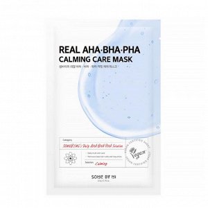 Some By Mi Очищающая маска с кислотами Real Aha Bha Pha Calming Care Mask, 20мл