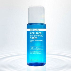 Lebelage Тонер для лица коллагеновый с гиалуроном / Collagen Hyaluronic Toner, 300 мл