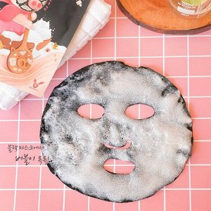 Elizavecca Маска пузырьковая для лица с порошком чёрного угля Black Solution Bubble Serum Mask Pack, 28 мл