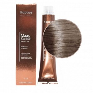 Kapous, NA 7.11 Блондин интенсивный пепельный крем-краска для волос с кератином Non Ammonia, 100мл.