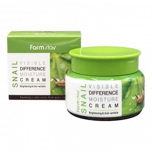 Крем для лица с экстрактом слизи улитки FarmStay Snail Visible Difference Moisture Cream, 100 г