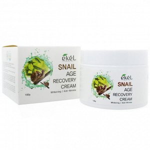 Ekel Крем для лица с экстрактом улитки Snail Age Recovery Cream, 100гр