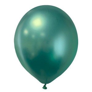Воздушный шар 11"/28см Хром PLATINUM Green 25шт