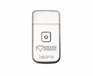 Harizma Компактный шейвер для стрижки и бритья / I Love Shave h10124, аккумулятор, серебристый