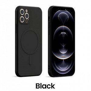 Силиконовый цветной чехол для Iphone MagSafe  Full Cover (+Камера)