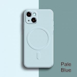 Силиконовый черный чехол Iphone MagSafe Full Cover (+Камера)