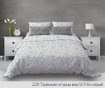Постельное белье из бязи 125 г/м2 &quot;Наслаждение&quot; 1,5 сп. (диз.: 228 Турецкие огурцы 9/3 бз серый)