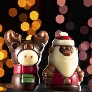 Форма для шоколада «Санта Клаус» CW1737 поликарбонатная, Chocolate World, Бельгия