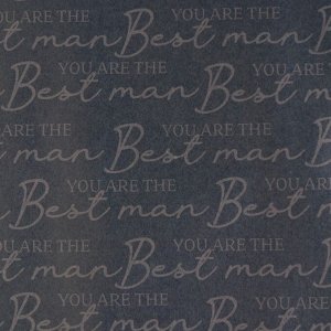 Бумага упаковочная крафтовая The best man, 70 × 100 см