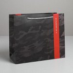 Пакет ламинированный горизонтальный «С 23 февраля», ML 27 × 23 × 11,5 см