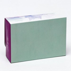 Подарочная коробка сборная с окном "Весенние краски", 16,5 х 11, 5 х 5 см