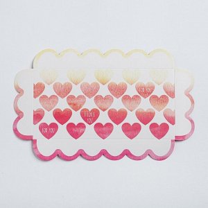 Коробка для кондитерских изделий с PVC-крышкой «I love you», 21 ? 10.5 ? 3 см