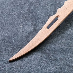 Сувенирное деревянное оружие "Меч мастера", массив бука, 65 см, микс