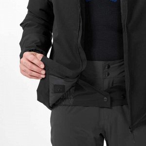 Куртка лыжная зимняя мужская черная 100 wedze