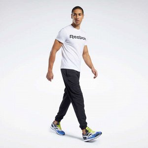 Брюки для фитнеса и кардио тренировок мужские Reebok черные REEBOK