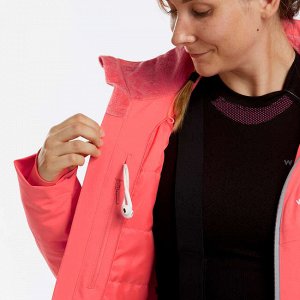 Куртка лыжная женская коралловая 580 wedze