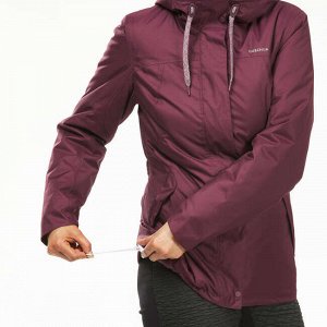 Куртка теплая водонепроницаемая походная женская SH100 Х-WARM QUECHUA