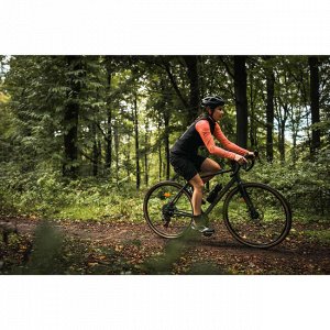 DECATHLON Джерси для велоспорта с длинными рукавами женское 100 VAN RYSEL
