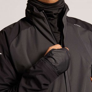 Куртка для бега  водоотталкивающая мужская kiprun warm regul черная kiprun