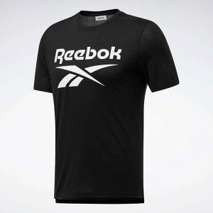 Футболка для фитнеса и кардиотренировок мужская Reebok черная REEBOK