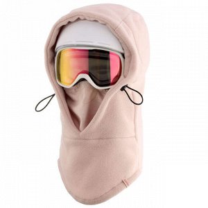 Балаклава под шлем лыжная для взрослых бледно-розовая wedze