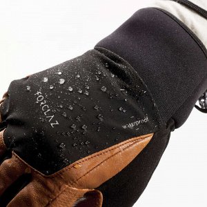 Перчатки для горного треккинга для взрослых TREK 900 кожаные водонепроницаемые FORCLAZ