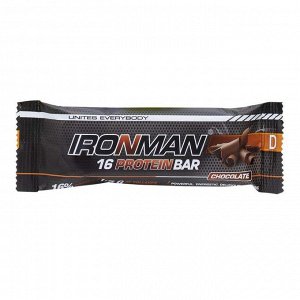 Протеиновый батончик 16%, шоколад IRONMAN