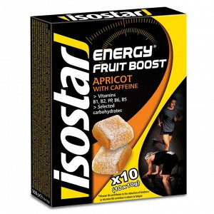 Углеводные конфеты ENERGY FRUIT BOOST 10x10 г, абрикос ISOSTAR