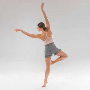 Шорты с высокой талией для современного танца женские серые STAREVER
