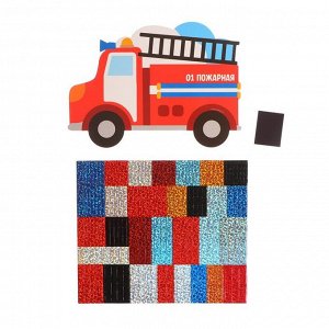 Мозаика стикерная форменная «Пожарная машина»