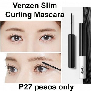 VENZEN Foundation Slim Curling Mascara Водостойкая, подкручивающая тушь для ресниц