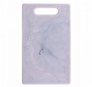 MARBLE Доска разделочная 25x15x0,9см, цв.белый мрамор 1022408025RP ВЭД