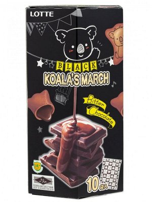Печенье "Коала Марш"  с тёмным горьким шоколадом Семейная уп., Thai Lotte,  195г., 1/10