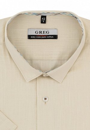 Сорочка мужская короткий рукав GREG 510/101/FLAM/Z/1_GB
