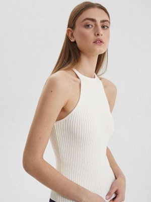 Aim Clothing Топ трикотажный на лямках, молочный
