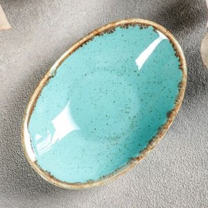 Соусник овальный Turquoise, 7?11 см, цвет бирюзовый