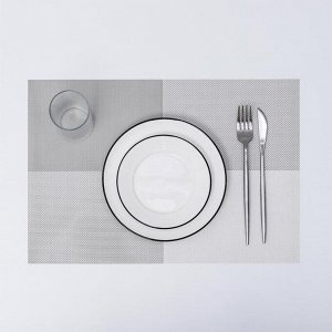 Салфетка кухонная «Настроение», 45?30 см, цвет серый